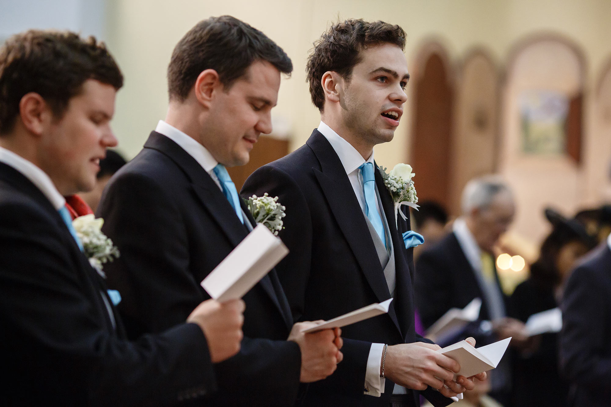 choir at wedding ceremony princes risborough church