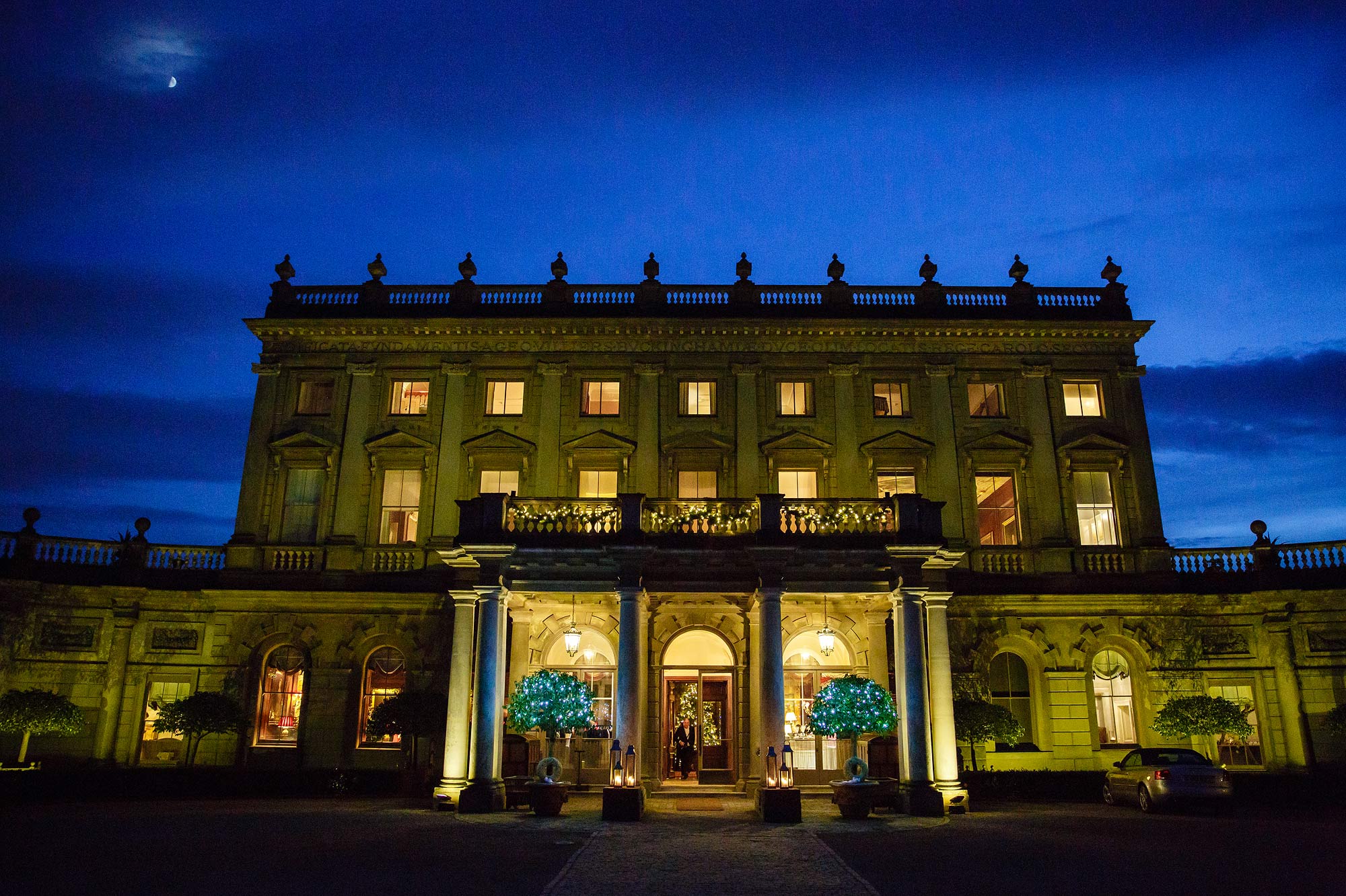 Cliveden House at night