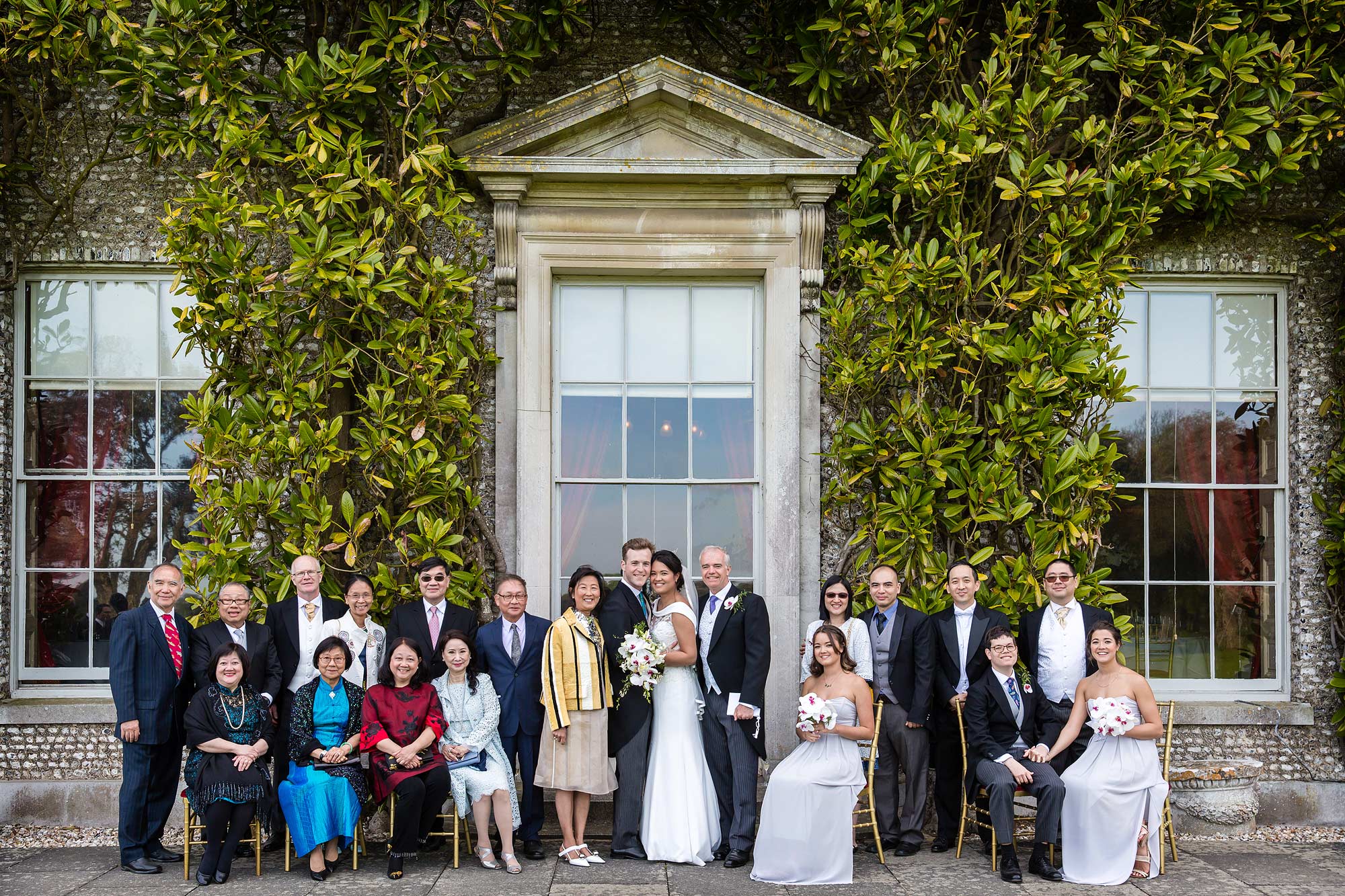 Wedding groups at Goodwood House