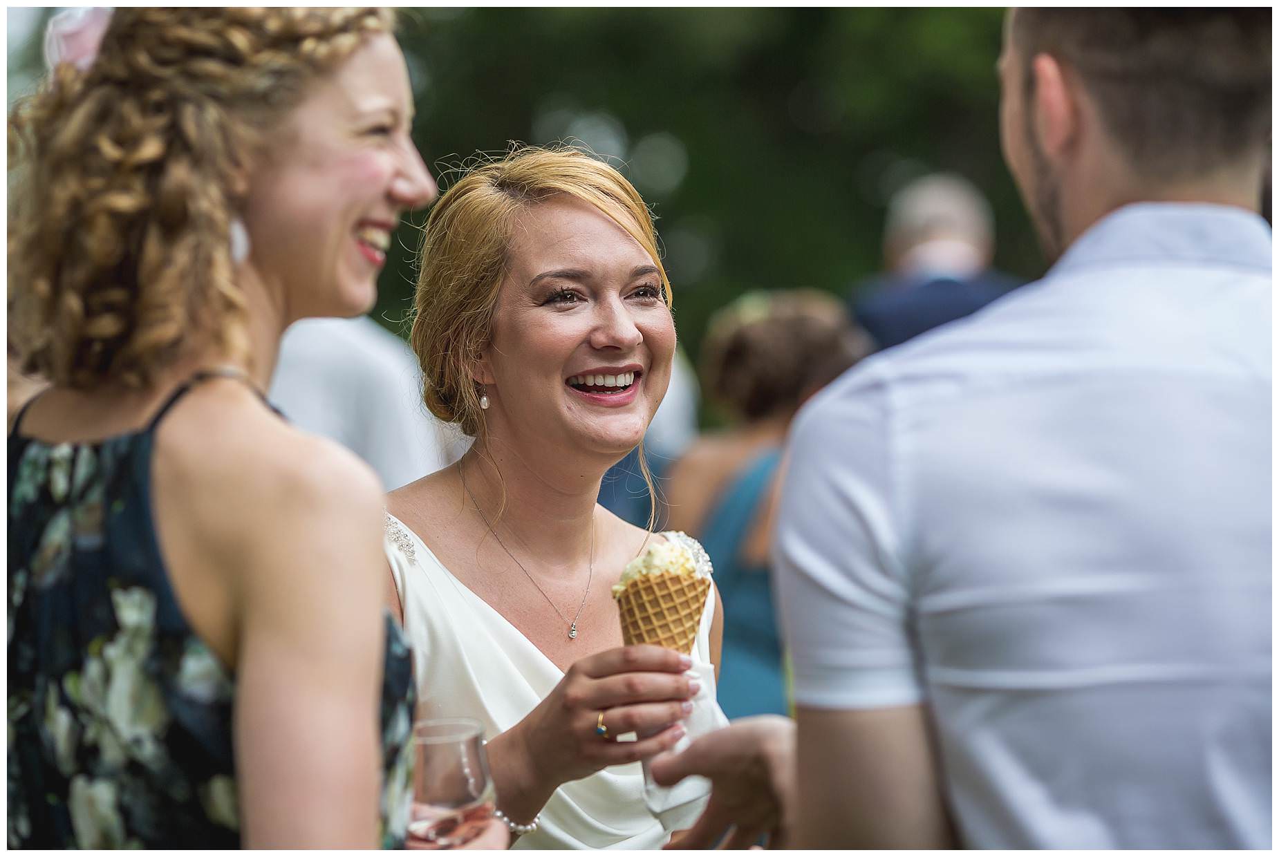 ice cream at wedding