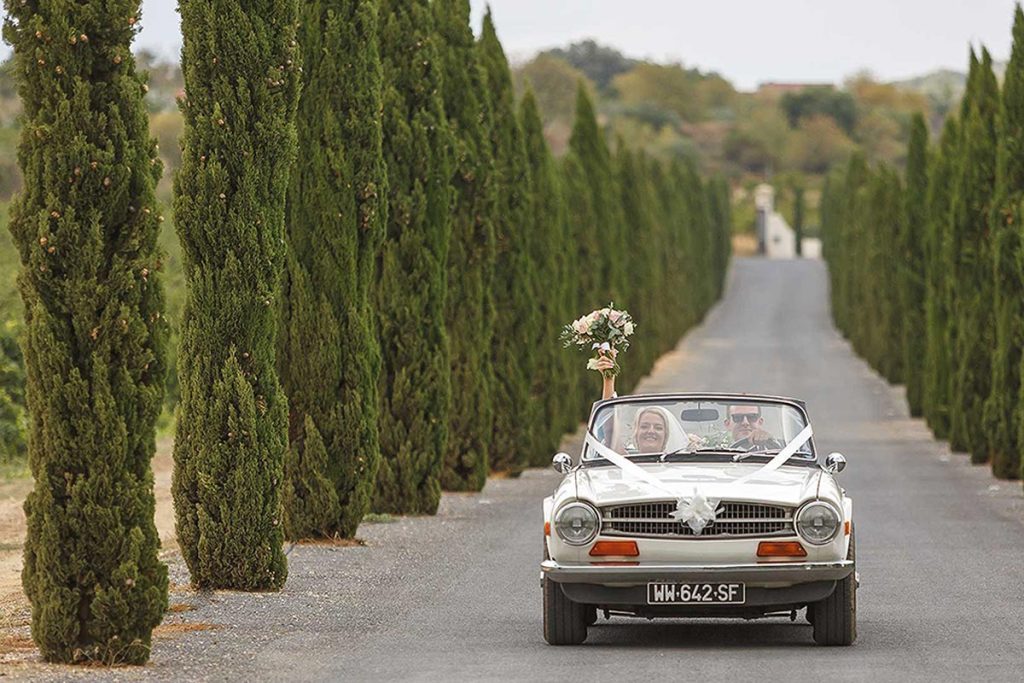 hire a sport car for a wedding in France