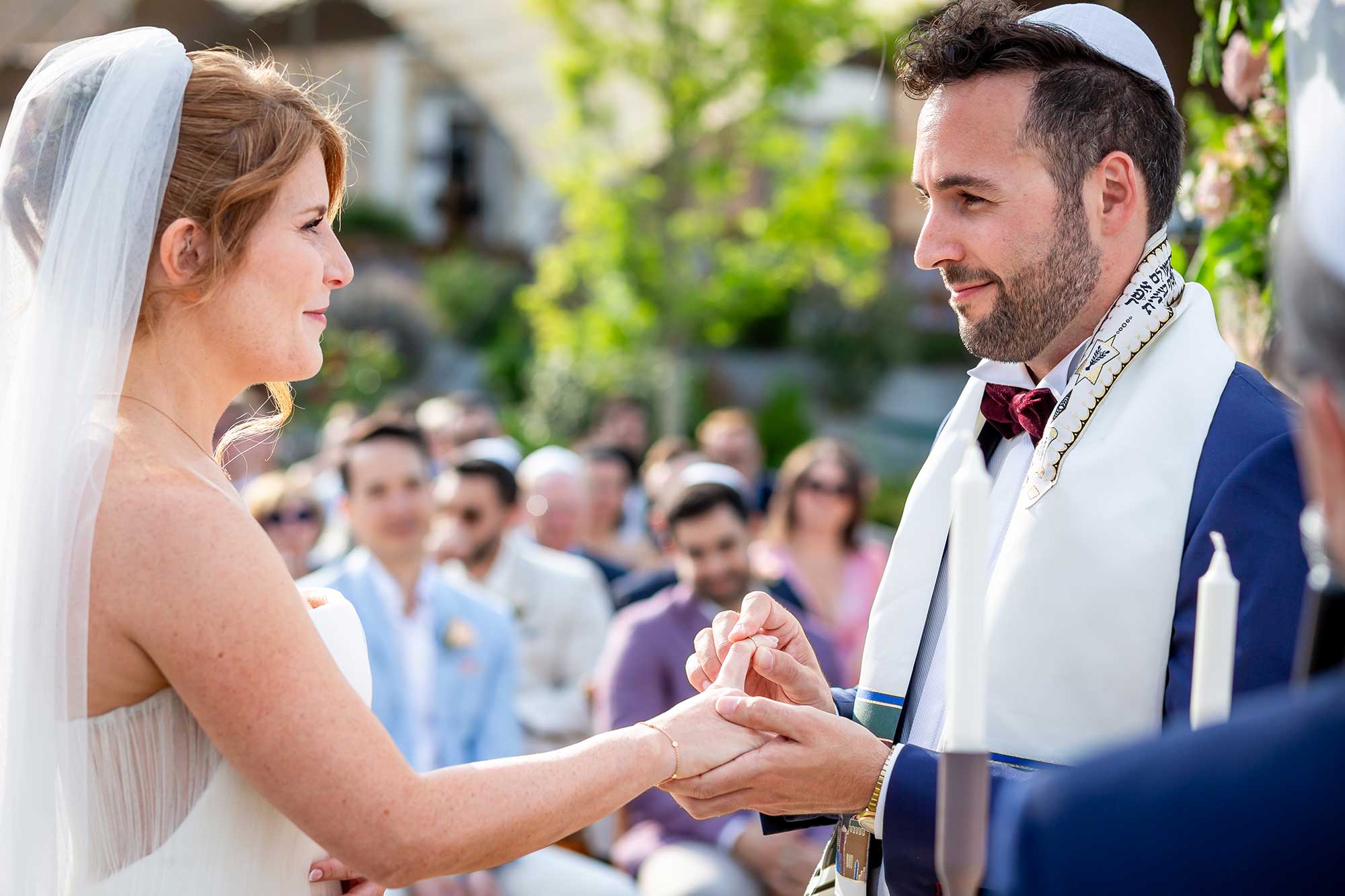 Jewish wedding ceremony at Domaine de Noé