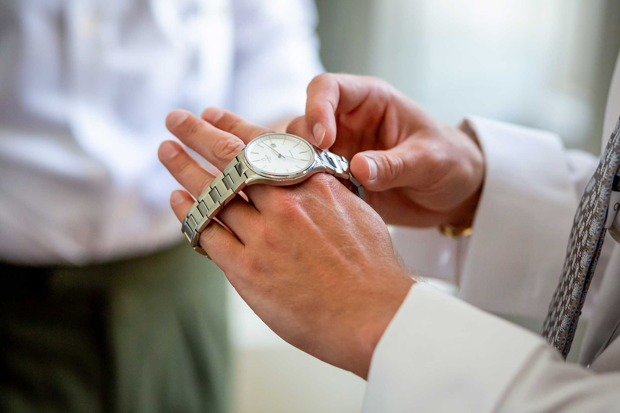 the gift of a watch for the groom