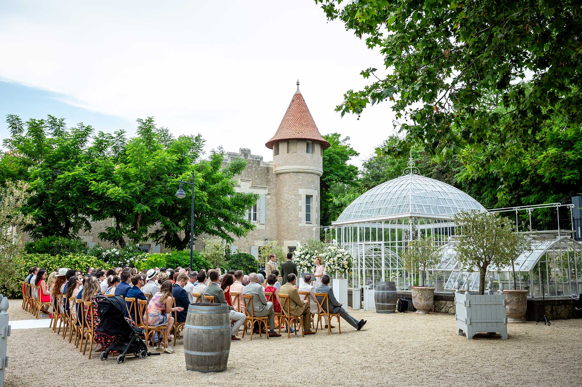 Chateau Carrasses vineyard wedding at Glasshouse