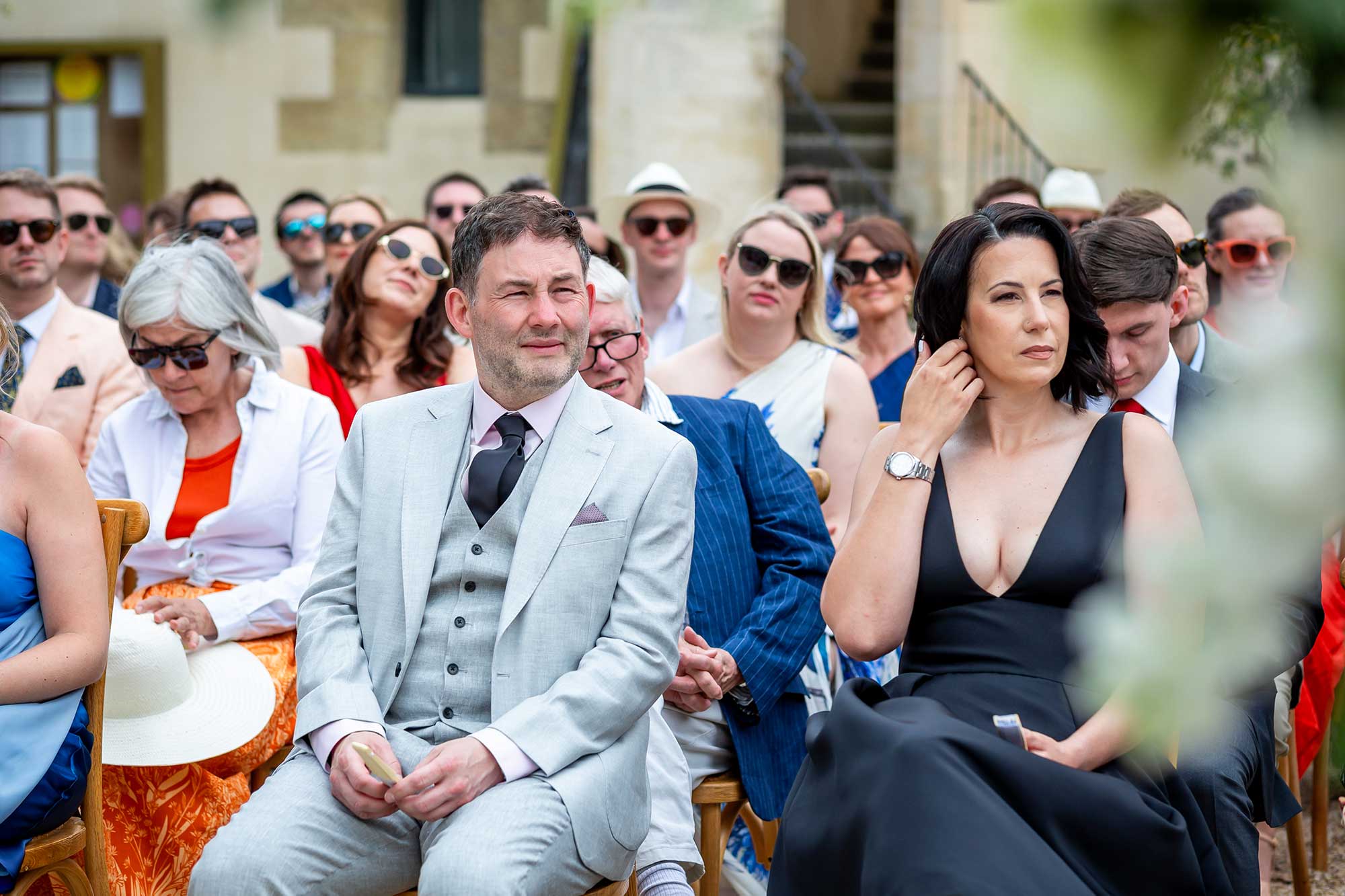 guests watch the ceremony