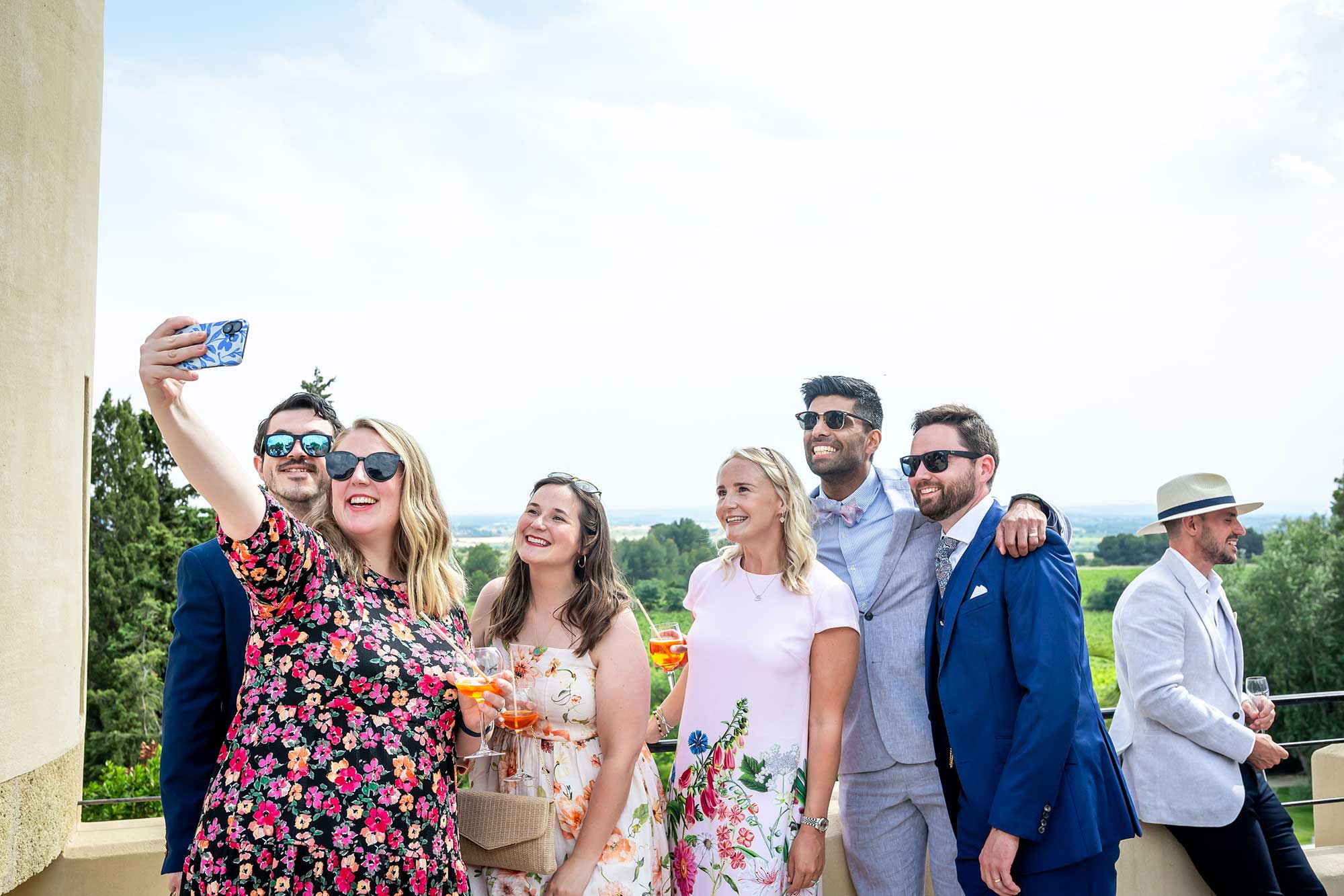guests take a selfie