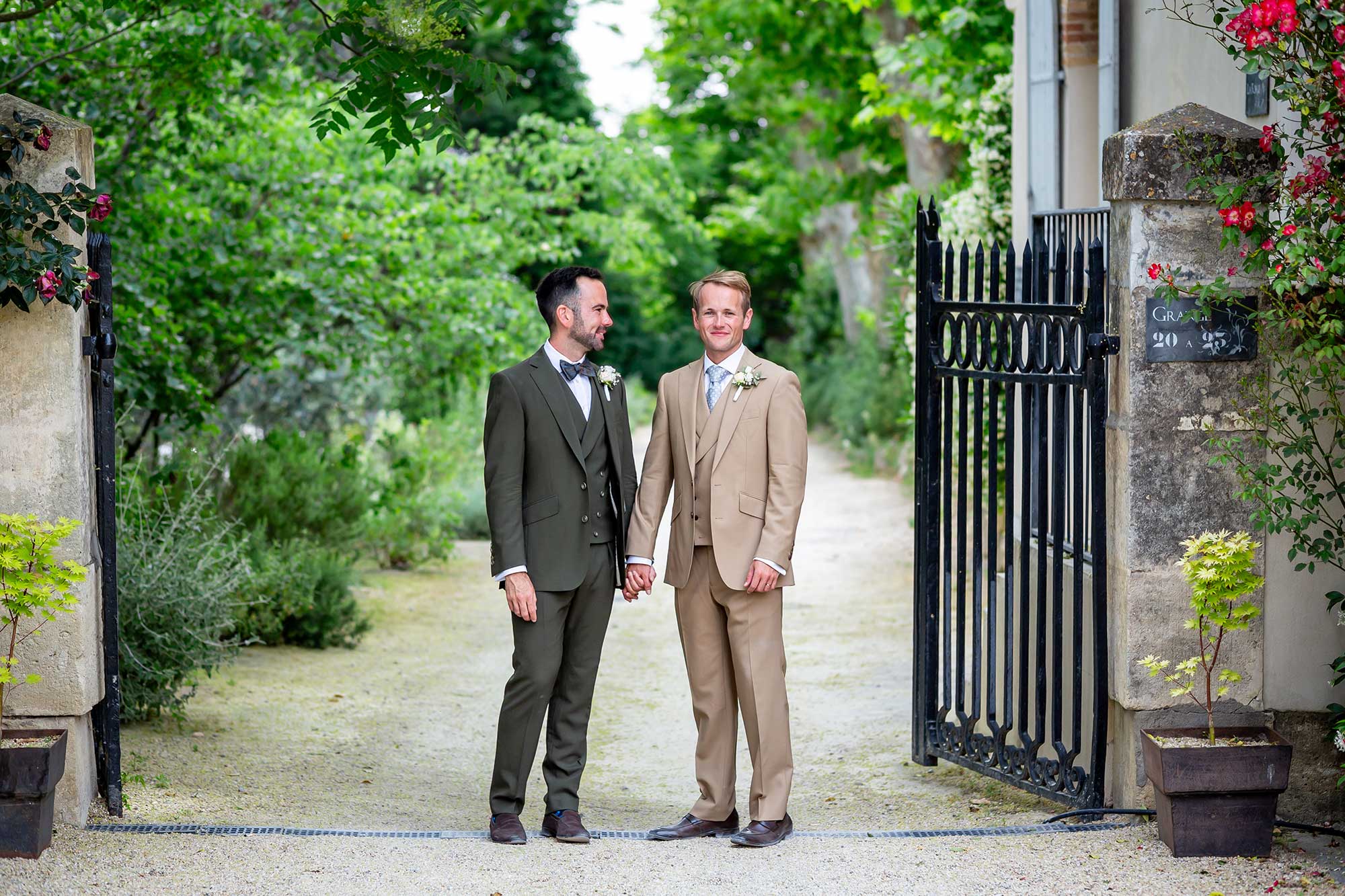 gay wedding at Chateau Carrasses
