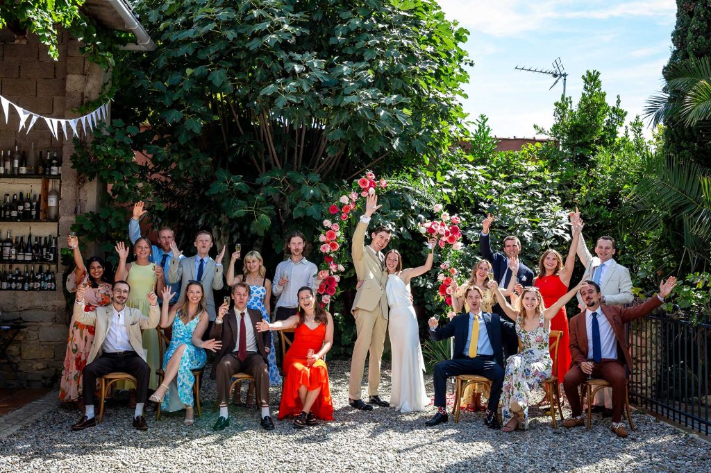 group family photos at Small Wedding at Le Manoir D’Amiel
