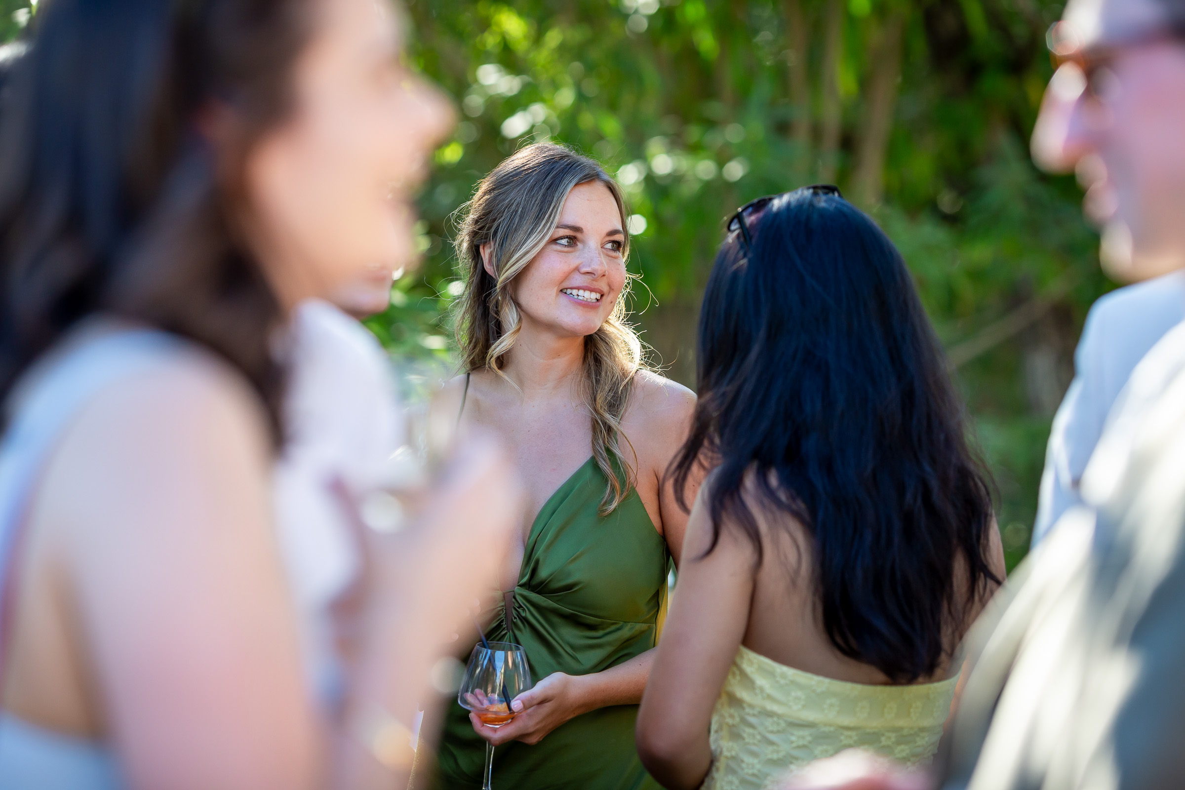 Guests chatting during the relaxed drinks reception