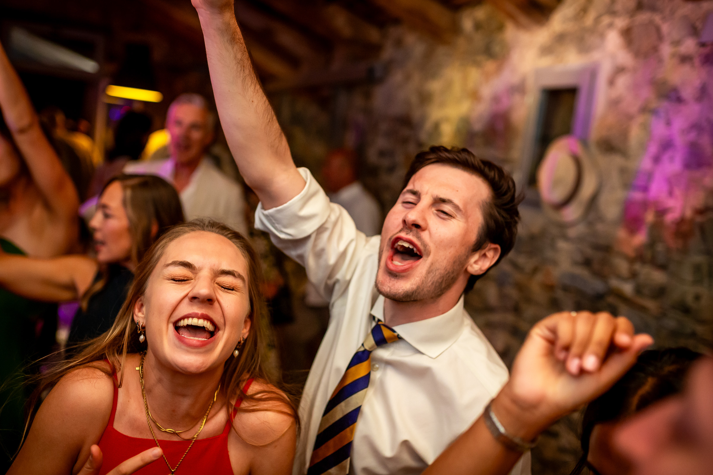 Guests dancing late into the evening at Le Domaine du Rey
